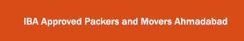 IBA Approved Packers and Movers Ahmadabad 