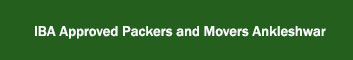 IBA Approved Packers and Movers Ankleshwar 