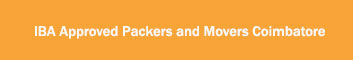 IBA Approved Packers and Movers Coimbatore 