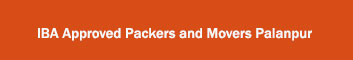 IBA Approved Packers and Movers Palanpur 